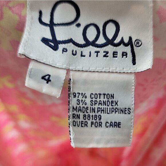 VINTAGE LILLY PULITZER Hippo Print Pants - Picture 11 of 13